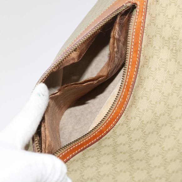 CELINE Macadam Canvas Tote Bag Beige Auth bs12760 - Picture 9 of 16